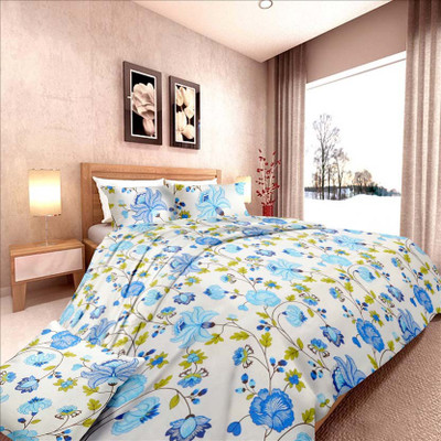 61% OFF on Damask Fashion Cotton Floral Double Bedsheet