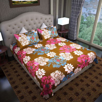 65% OFF on Graffiti Home Cotton Printed Double Bedsheet