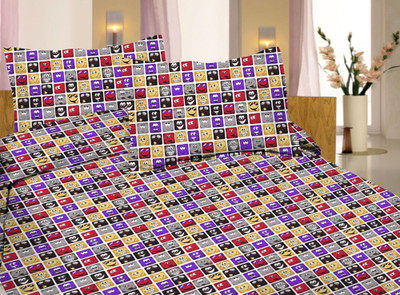 56% OFF on Lali Prints Cotton Printed Single Bedsheet 1 Bedsheet, Multicolor