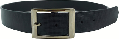 35% OFF on Burdy Men Formal Black Genuine Leather Belt Black