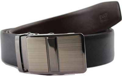 Doc & Mark Men Formal Brown, Black Genuine Leather Reversible Belt Brown, Black