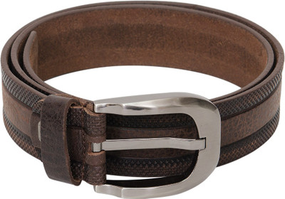 58% OFF on Lustre International Men Formal Brown Genuine Leather Belt Brown-53