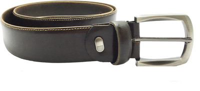 31% OFF on Lustre International Men Formal Brown Genuine Leather Belt Brown