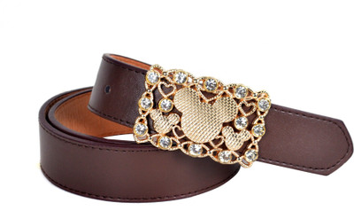 60% OFF on Vivaa Women Casual Brown Artificial Leather Belt Brown