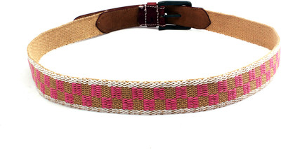 55% OFF on Ligans NY Men, Women Casual Multicolor Genuine Leather, Canvas Belt Multicolor
