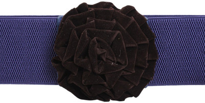 20% OFF on Khoobsurati Women Casual Purple Artificial Leather, Fabric Belt Violet