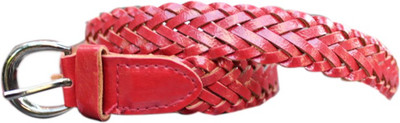 24% OFF on Winsome Deal Women Formal, Casual Red Artificial Leather Belt Red
