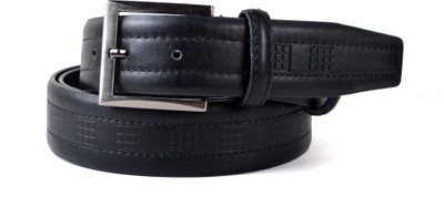 60% OFF on Drakemen Men Casual, Formal Black Genuine Leather Belt Black