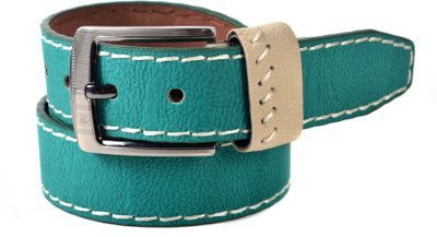 50% OFF on Drakemen Men Casual, Formal Green Genuine Leather Belt Green