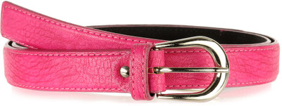 60% OFF on Allura Women Evening/Party, Casual, Semi-formal Pink Synthetic Belt Pink