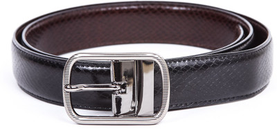 63% OFF on 365labels Men Casual Black Artificial Leather Belt Black-8