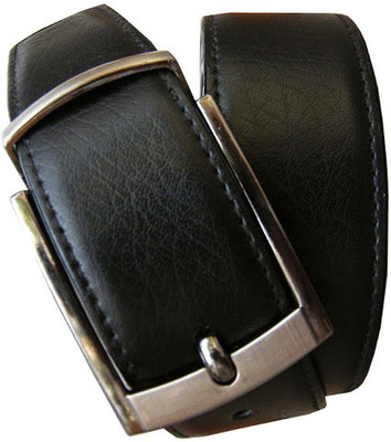 10% OFF on Winsome Deal Men Formal Black Artificial Leather Reversible Belt Black