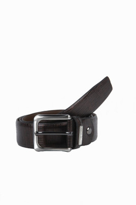 Aditi Wasan Men Formal Brown Genuine Leather Belt Brown