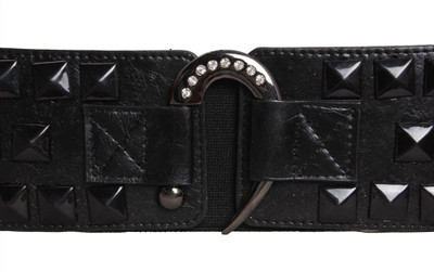 20% OFF on Khoobsurati Women Casual Black Artificial Leather, Fabric Belt Black 20% OFF on Khoobsurati Women Casual Black Artificial Leather, Fabric Belt Black