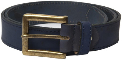 75% OFF on Buckle Up Men Casual Blue Genuine Leather Belt Blue