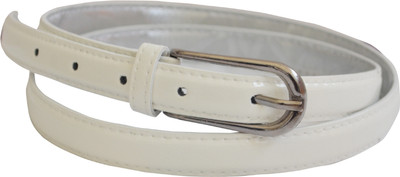 54% OFF on Bizarre Girls Casual White Artificial Leather Belt Pure-W