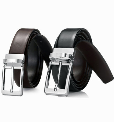 50% OFF on 99Cells Men Formal Black, Brown Genuine Leather Reversible Belt Black 50% OFF on 99Cells Men Formal Black, Brown Genuine Leather Reversible Belt Black