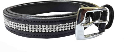 Sterling Germany Women, Girls Casual, Evening, Party Black Genuine Leather Belt (Black-01)