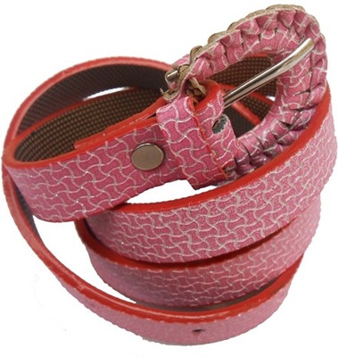 D&D Girls Casual Pink Artificial Leather Belt Pink-11 D&D Girls Casual Pink Artificial Leather Belt Pink-11