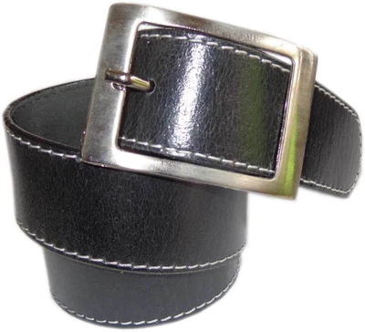 27% OFF on Good Life Stuff Men Formal Black Genuine Leather Belt Black