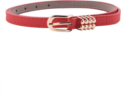 75% OFF on Buckle Up Women Casual Red Artificial Leather Belt Red