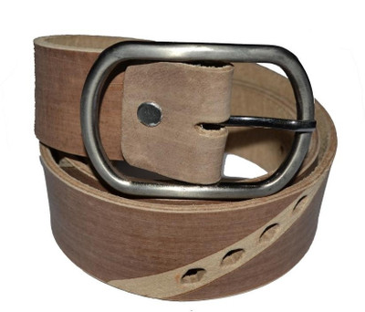 43% OFF on Cuero Men Casual, Formal Brown, Beige Genuine Leather Belt Brown-21