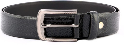 75% OFF on Buckleup Men Formal Black Genuine Leather Belt Black