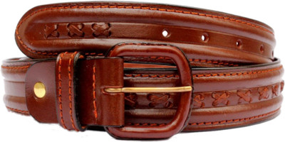57% OFF on Tops Men, Women Casual Tan Genuine Leather Belt Tan