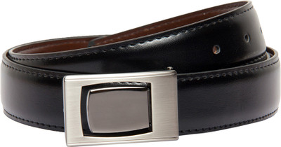 49% OFF on Pacific Gold Men Formal Black, Brown Artificial Leather Reversible Belt Black, Brown
