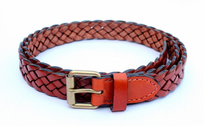 55% OFF on Tops Men, Women Casual Tan Genuine Leather Belt Tan