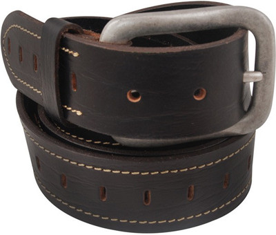 15% OFF on Newhide Men Casual Black Genuine Leather Belt Black