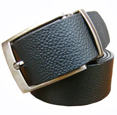 55% OFF on Winsome Deal Men Formal Black Genuine Leather Reversible Belt Black