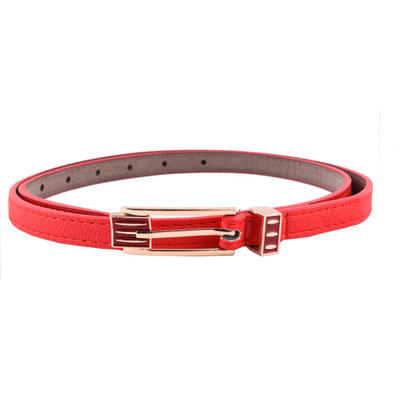 75% OFF on Buckle Up Women Casual Red Artificial Leather Belt Red