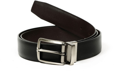 55% OFF on Basics Life Men Casual Black Genuine Leather Belt Black