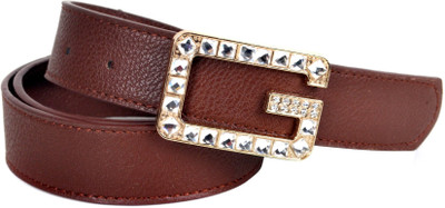 60% OFF on Vivaa Women Casual Brown Artificial Leather Belt Brown