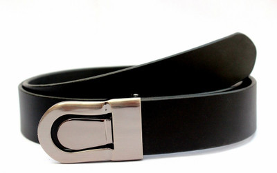 57% OFF on Tops Men Formal Black Genuine Leather Belt Black
