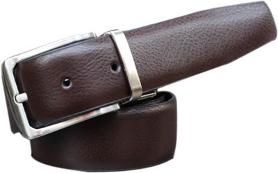36% OFF on Winsome Deal Men Formal Brown Genuine Leather Reversible Belt Brown