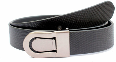 57% OFF on Tops Men Formal Black Genuine Leather Belt Black