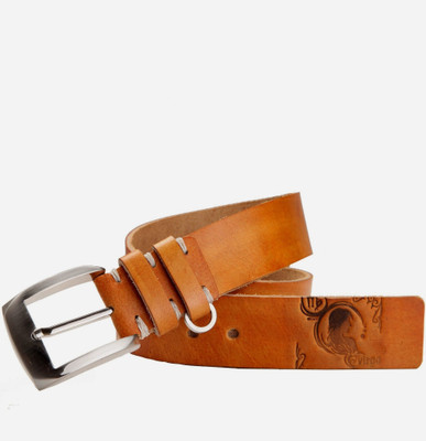 46% OFF on 99cells Men, Women Casual Tan Genuine Leather Belt Tan