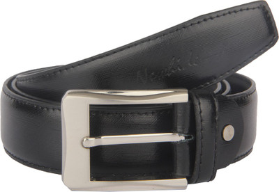 Newhide Men Formal Black Genuine Leather Belt Black