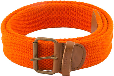Blumerq Men Casual Orange Fabric Belt Orange Blumerq Men Casual Orange Fabric Belt Orange