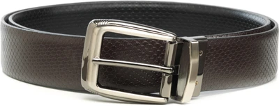25% OFF on HideCraft Men Formal Black Genuine Leather Reversible Belt Blk