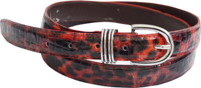54% OFF on Bizarre Girls Casual Red Artificial Leather Belt Animal-R