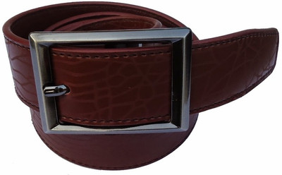 87% OFF on MMS Men Semi-formal Tan Synthetic Belt Tan