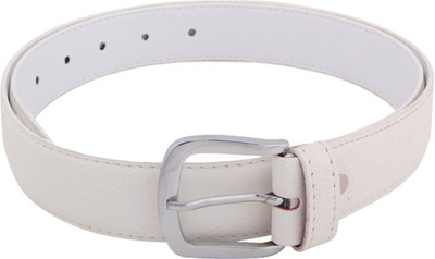 51% OFF on SkyWays Men Casual White Artificial Leather Belt White-02