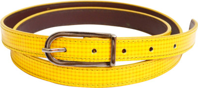 60% OFF on Bizarre Girls Casual Yellow Artificial Leather Belt Chk-Y