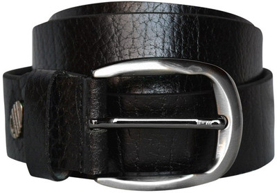 61% OFF on Bueva Men, Boys Casual Black Genuine Leather Belt Venis Black - 44