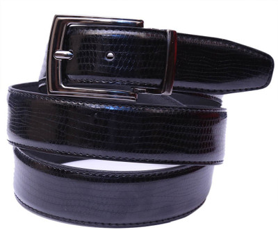 46% OFF on Moac Men Casual Black Artificial Leather Belt Black