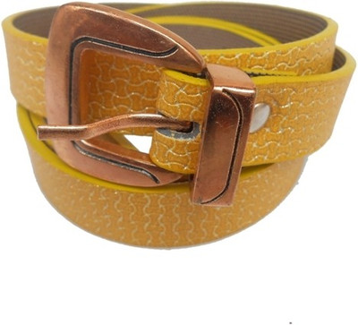 75% OFF on D&D Girls Casual Yellow Artificial Leather Belt Yellow-09 75% OFF on D&D Girls Casual Yellow Artificial Leather Belt Yellow-09