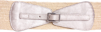 20% OFF on Khoobsurati Women Casual White Artificial Leather, Fabric Belt Cream